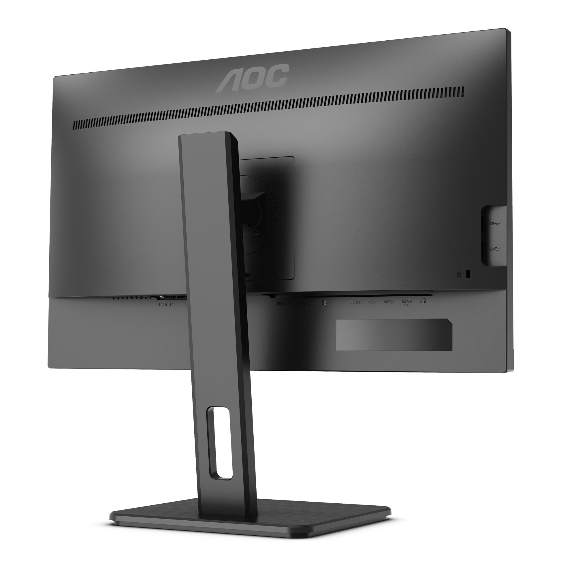 AOC Q24P2Q – Monitor, 23,8", IPS, 75 Hz, 250 cd/m², Lautsprecher, Höhenverstellbar, VESA 100 × 100, Schwarz