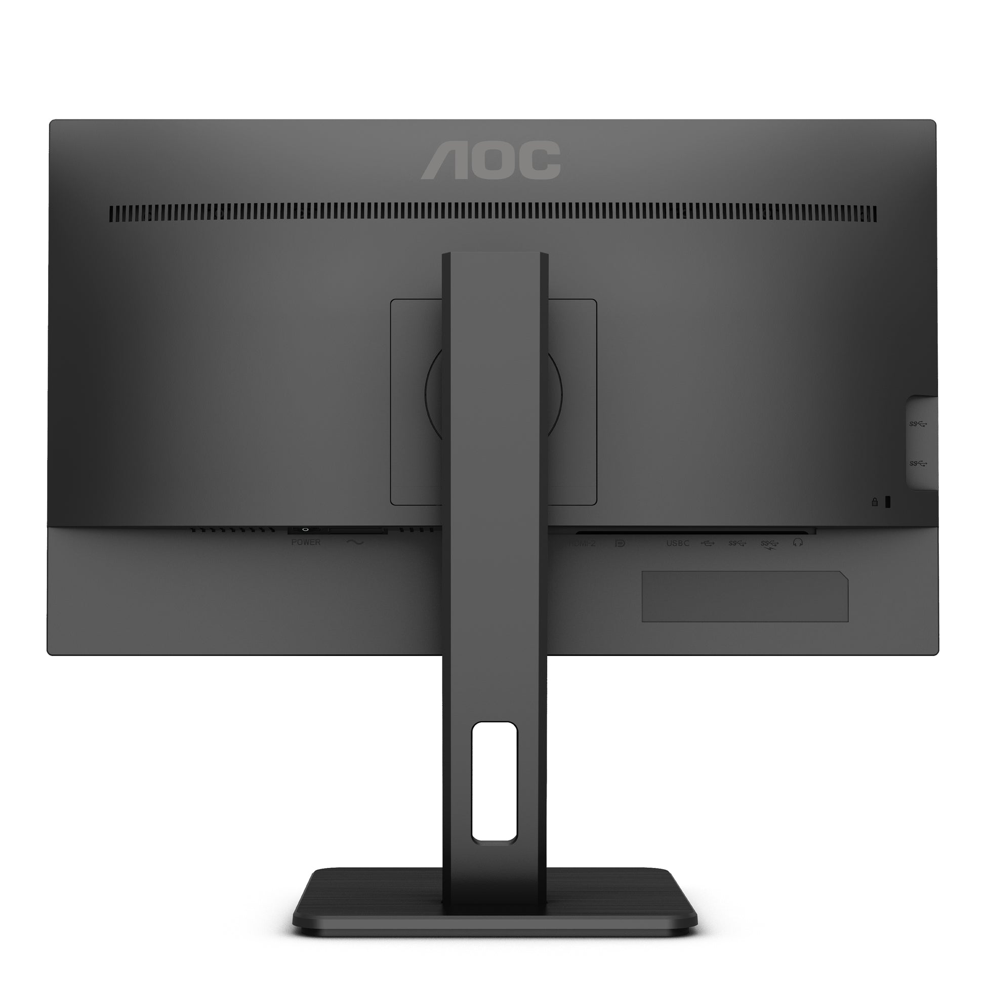 AOC Q24P2Q – Monitor, 23,8", IPS, 75 Hz, 250 cd/m², Lautsprecher, Höhenverstellbar, VESA 100 × 100, Schwarz