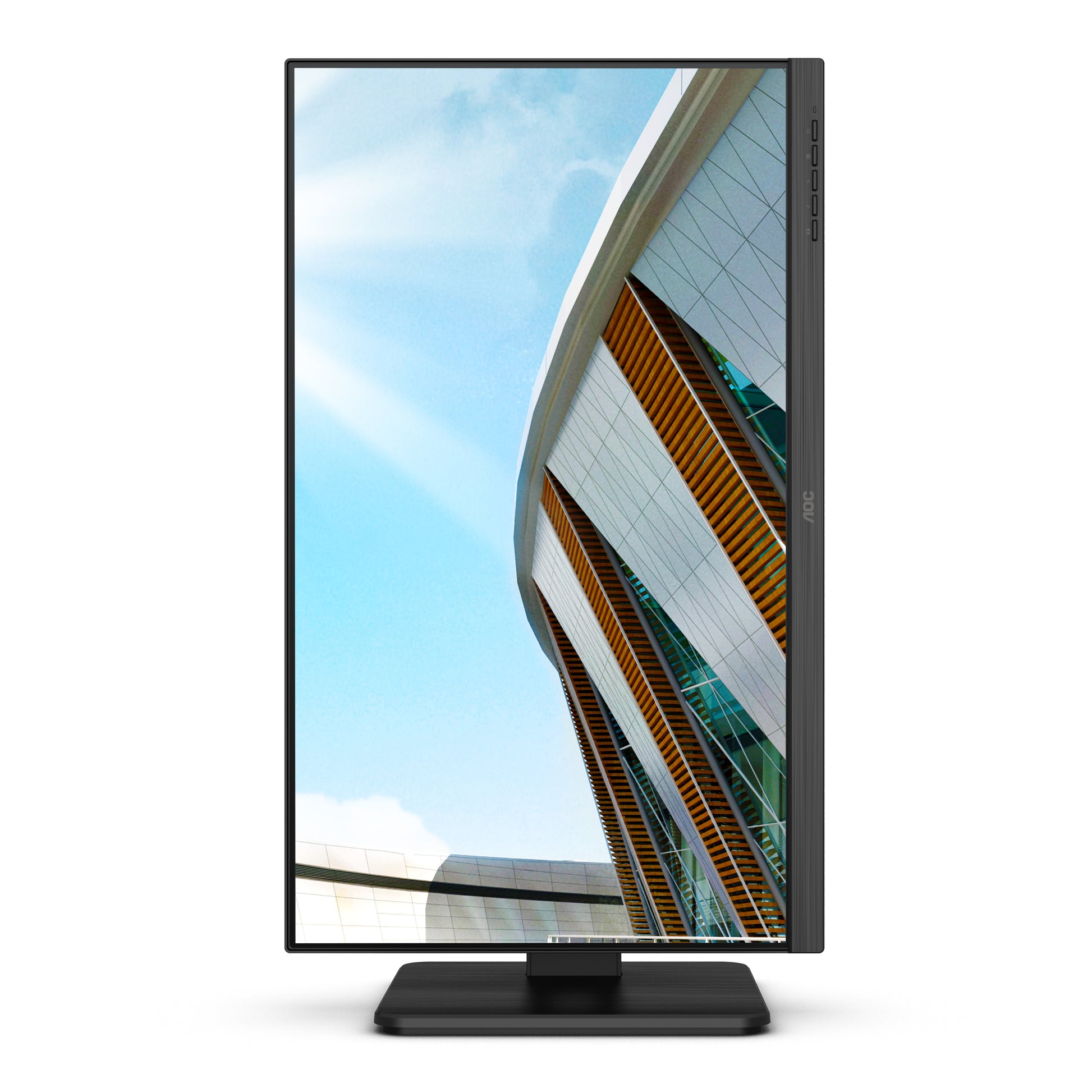 AOC Q24P2Q – Monitor, 23,8", IPS, 75 Hz, 250 cd/m², Lautsprecher, Höhenverstellbar, VESA 100 × 100, Schwarz