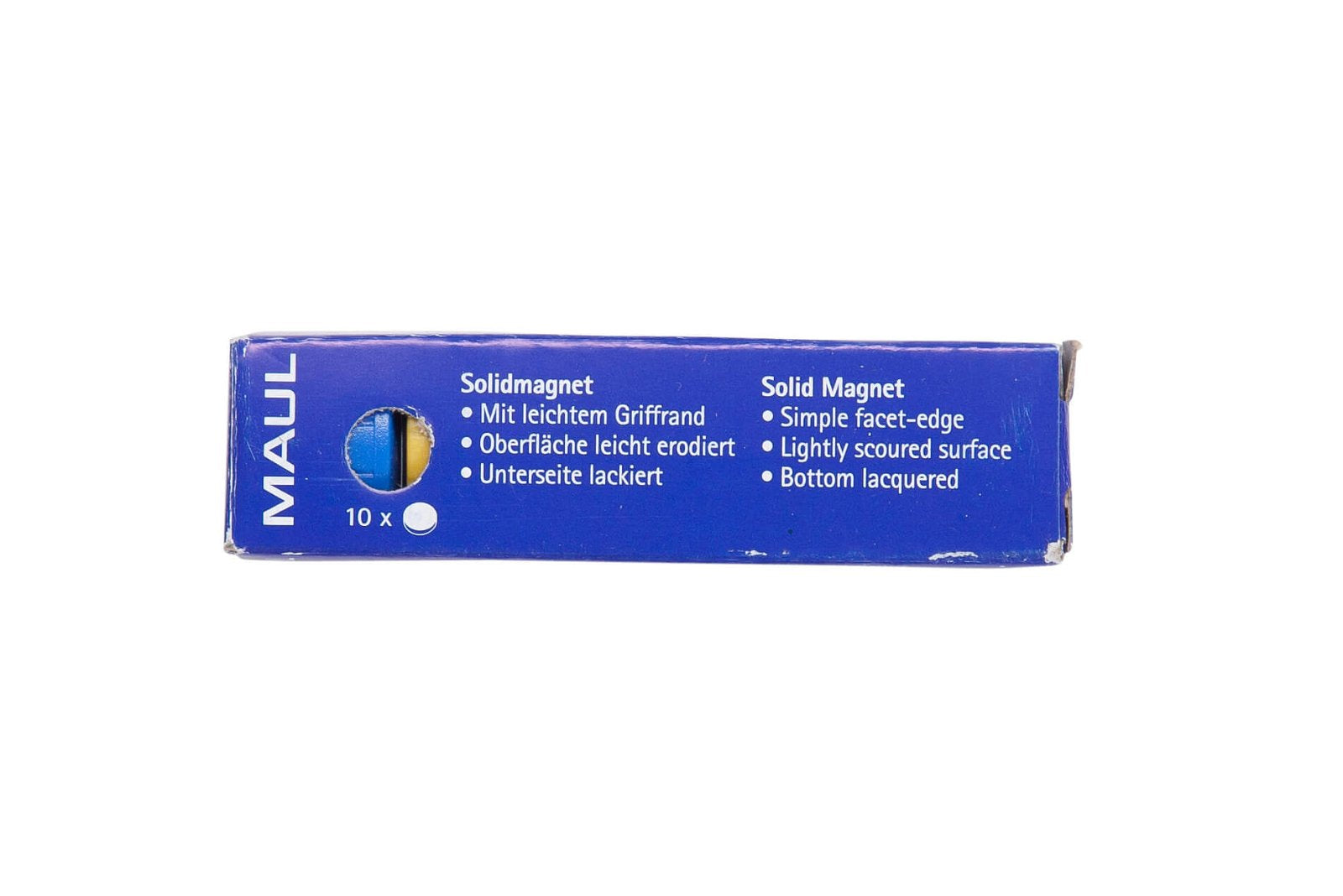 MAUL Rundmagnete – sortiert – Ø 20 mm, 10 Stück, Kunststoff