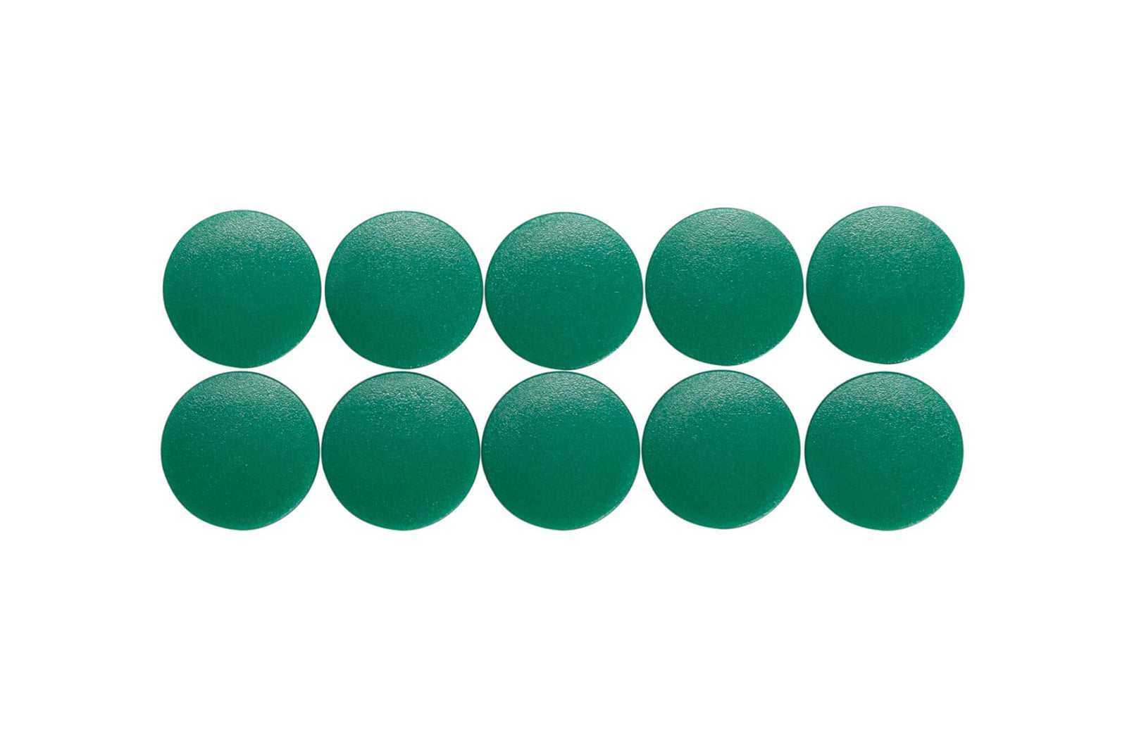 MAUL Rundmagnet – Grün – Ø 20 mm, 10 Stück, Kunststoff