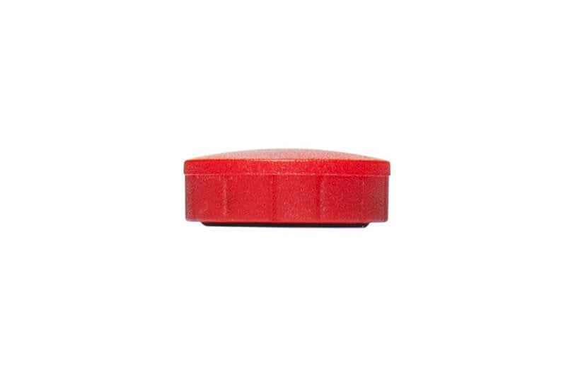 MAUL Rundmagnet – rot, Ø 20 mm, 10 Stück, Kunststoff
