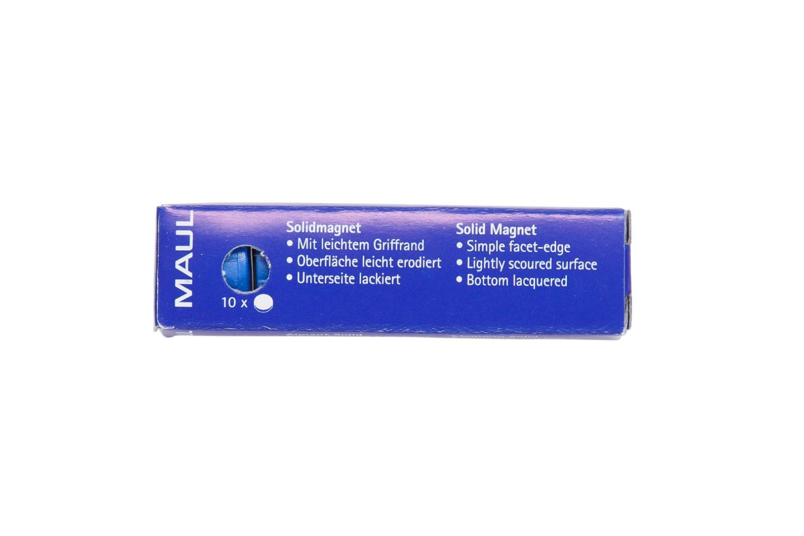 MAUL Starter-Kit, inkl. blaue Kunststoff-Magnete (Ø 20 mm, Haftkraft 0,3 kg) – für Whiteboards – 10-teilig