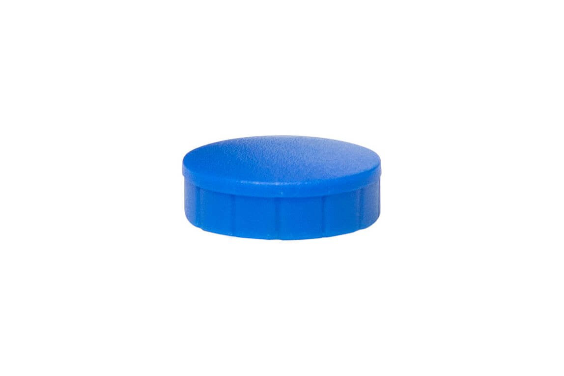 MAUL Starter-Kit, inkl. blaue Kunststoff-Magnete (Ø 20 mm, Haftkraft 0,3 kg) – für Whiteboards – 10-teilig