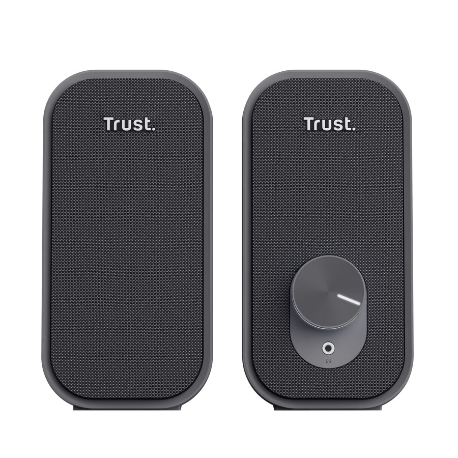 Trust Ador, Paar – PC-Lautsprecher-Set 2.0 – 6 W, 3,5 mm Klinke, USB-A, Schwarz