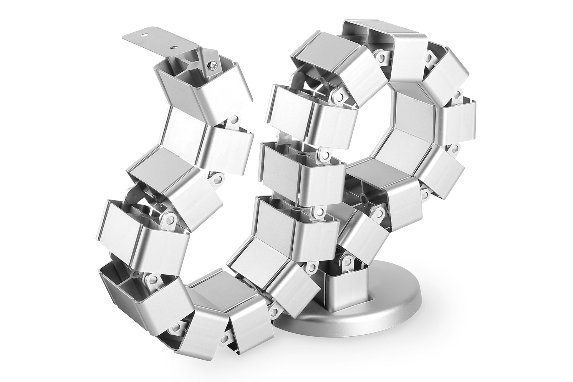Digitus Kabelmanagement-Spine FLEX – Silber, längenverstellbar
