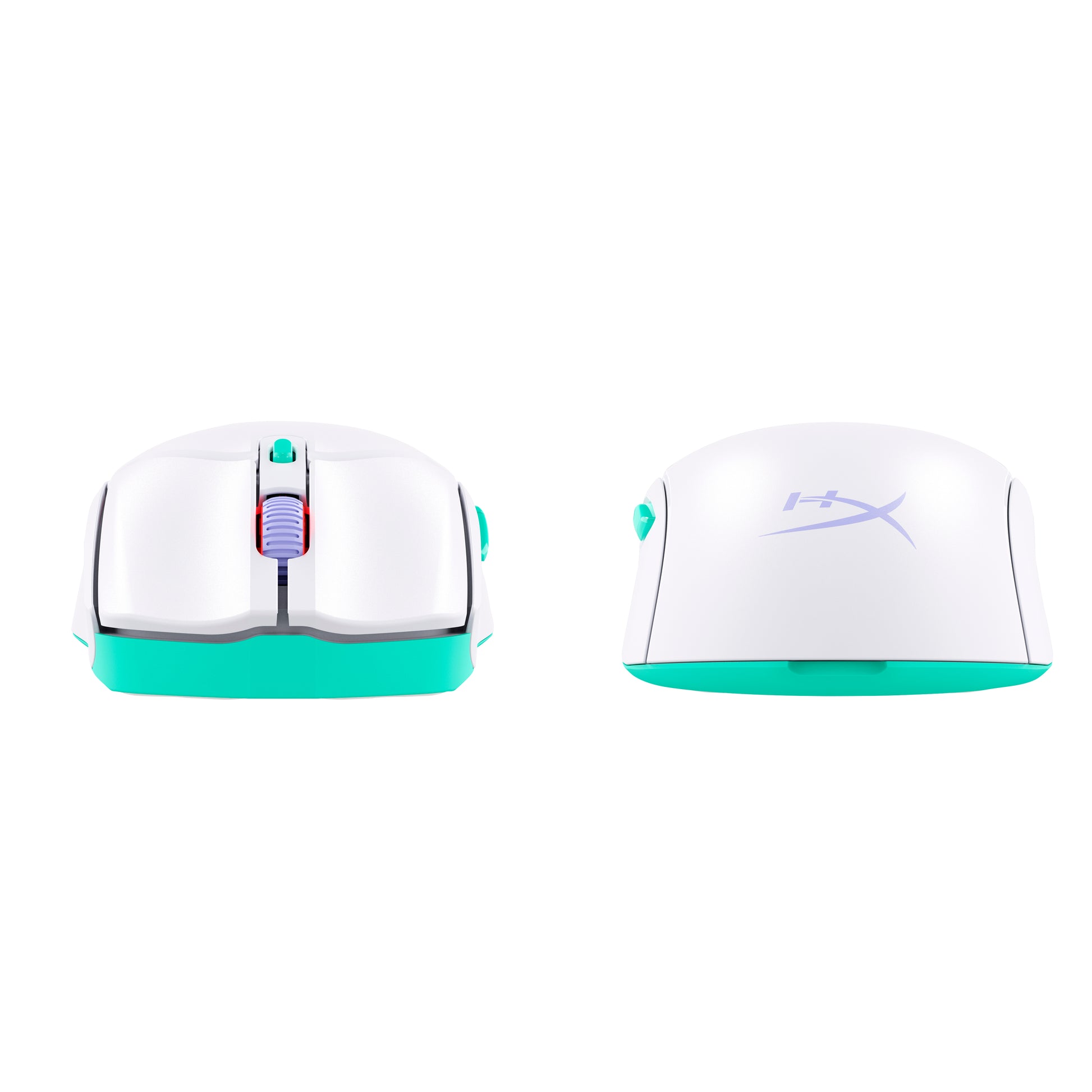 HyperX Pulsefire Haste 2 Core Gaming-Maus – kabellos, 1'000 Hz, 6 Tasten, für Rechtshänder, Beleuchtung, weiss
