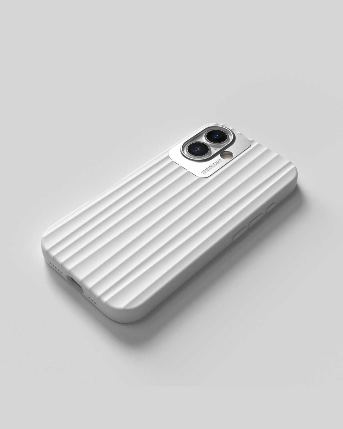 Nudient – Backcover – für Apple iPhone 16 – weiss – MagSafe-kompatibel