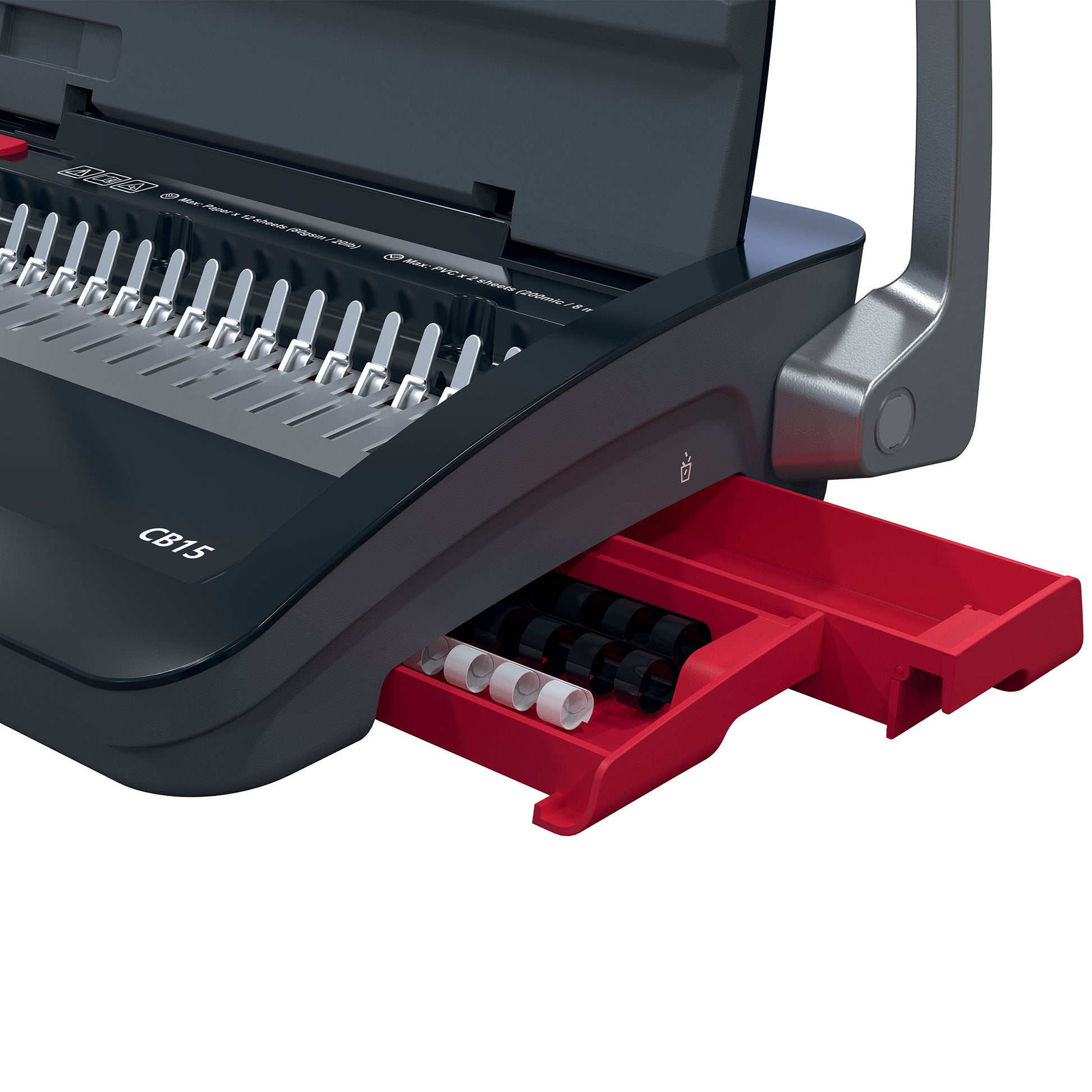 GBC CombBind CB15 Stanz- und Bindemaschine – Plastikbindung, für 21-Loch, A4, bis 15 Blatt