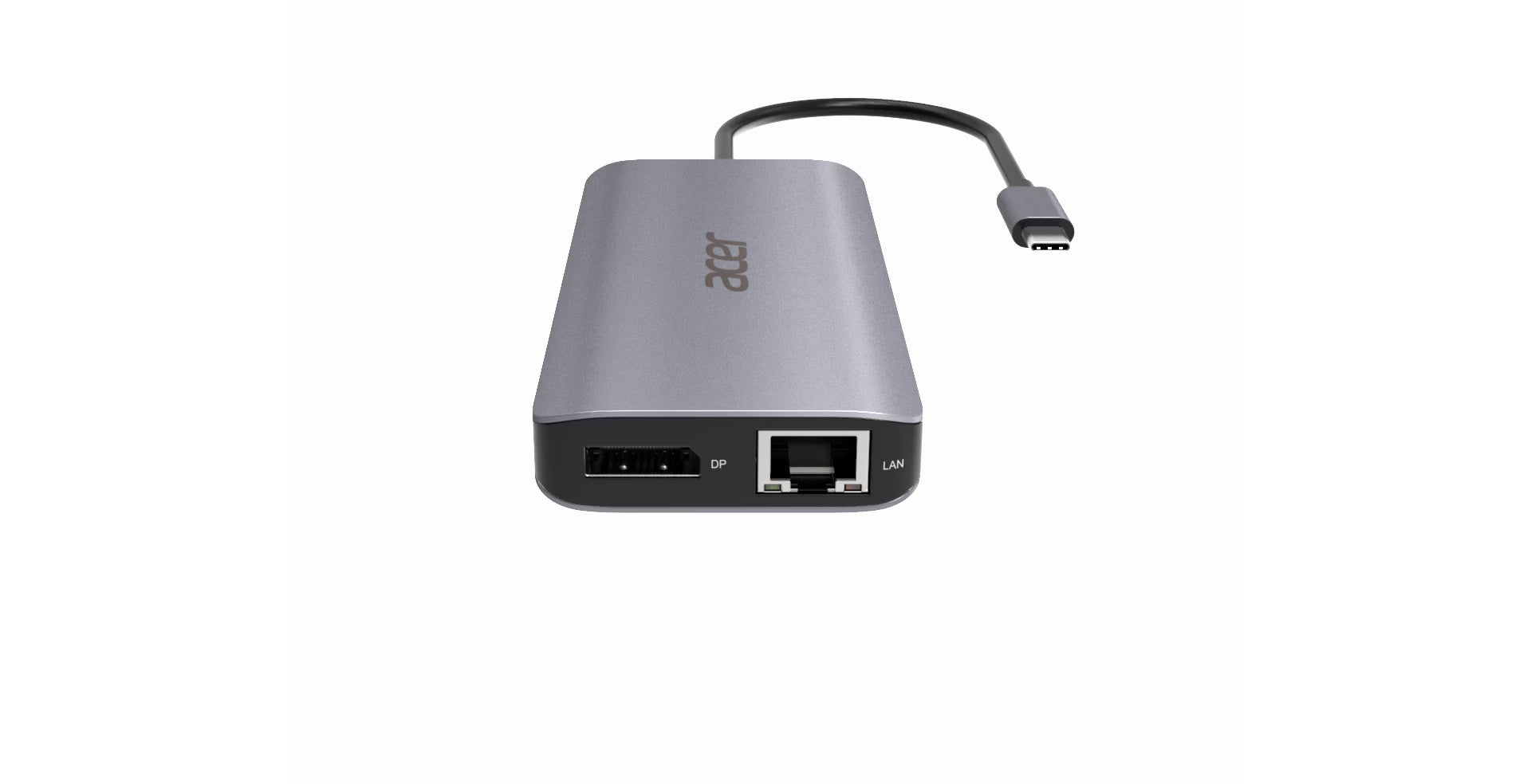 Acer Dockingstation – USB-C, 1× DP, 2× HDMI, 2× USB-A, 100 W PD, GbE, SD/microSD, 3,5 mm Audio