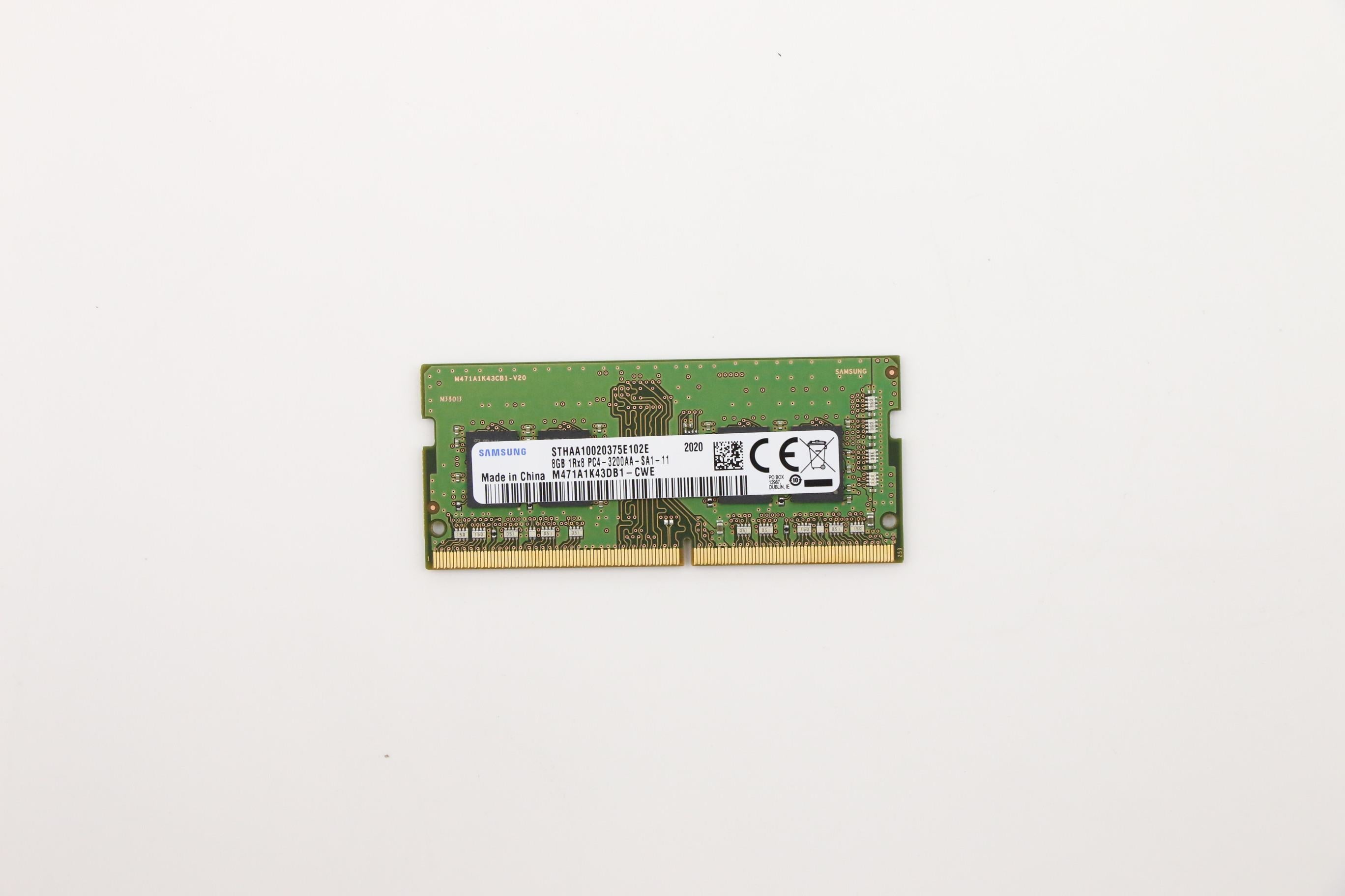 Lenovo 5M30V06802 – SODIMM – 8 GB, DDR4, 3'200 MHz, 1×8 GB, für Legion 7-15IMH05