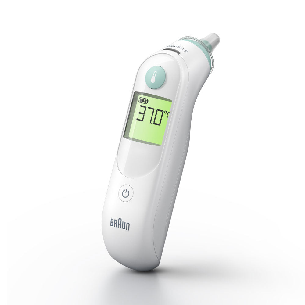 Braun Digitales Fieberthermometer (Ohr) – Kunststoff, mehrfarbig, BPA-frei, Speicherfunktion