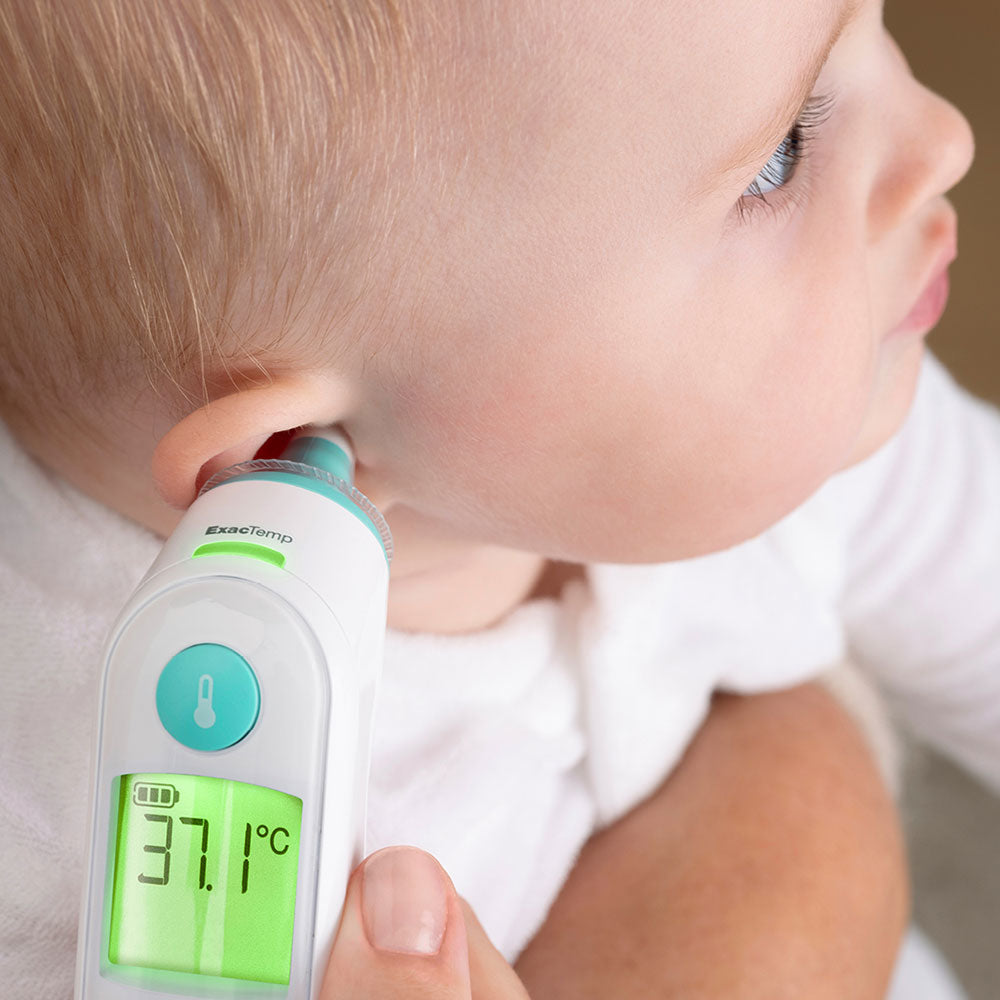 Braun Digitales Fieberthermometer (Ohr) – Kunststoff, mehrfarbig, BPA-frei, Speicherfunktion