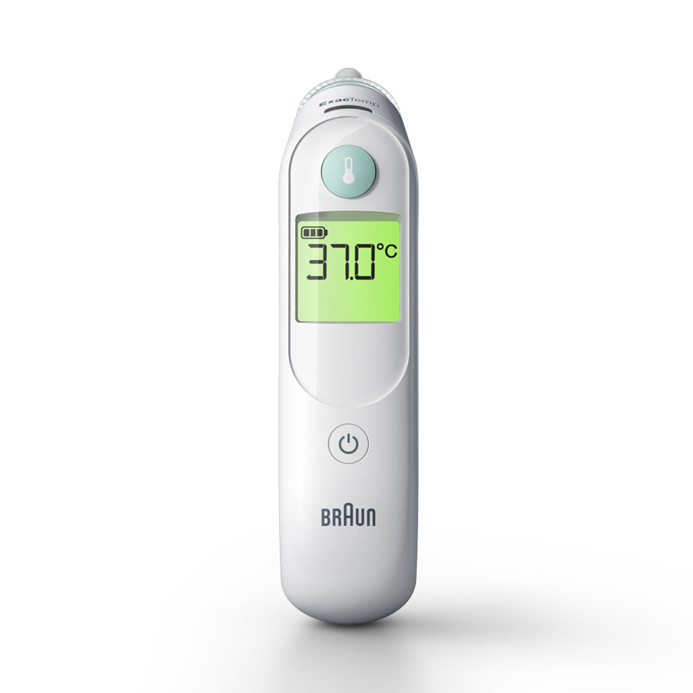 Braun Digitales Fieberthermometer (Ohr) – Kunststoff, mehrfarbig, BPA-frei, Speicherfunktion