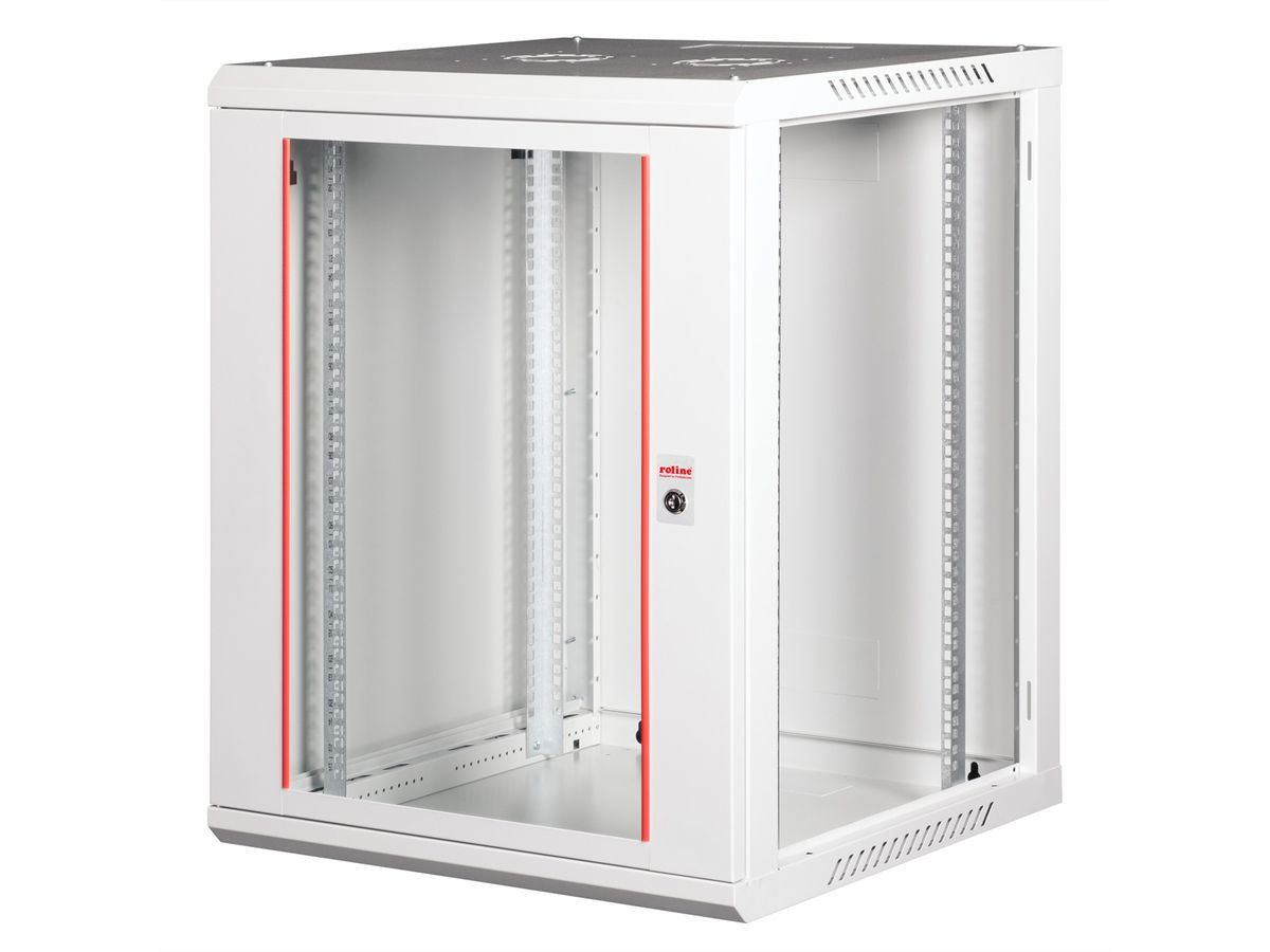 ROLINE Basic Plus – 19" Wandverteiler 15U, IP20, abschliessbar, 600 × 600 × 779 mm, lichtgrau, Stahl