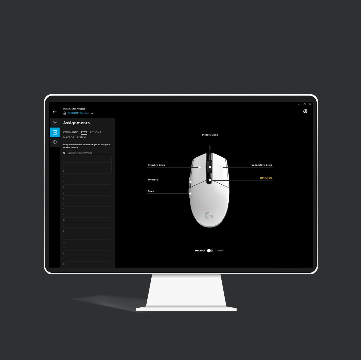 Logitech G G203 LIGHTSYNC – Gaming-Maus – Kabelgebunden (USB‑A), 8000 DPI, RGB-Beleuchtung, Weiss