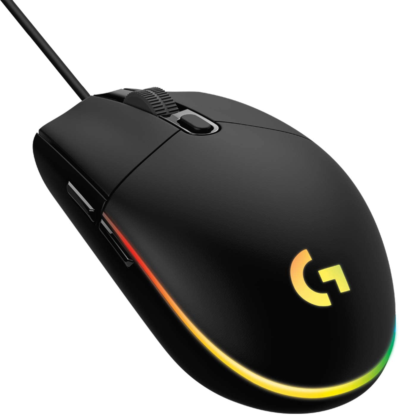 Logitech G G203 – Gaming-Maus – Kabelgebunden (USB‑A), 8000 DPI, RGB-Beleuchtung, Schwarz