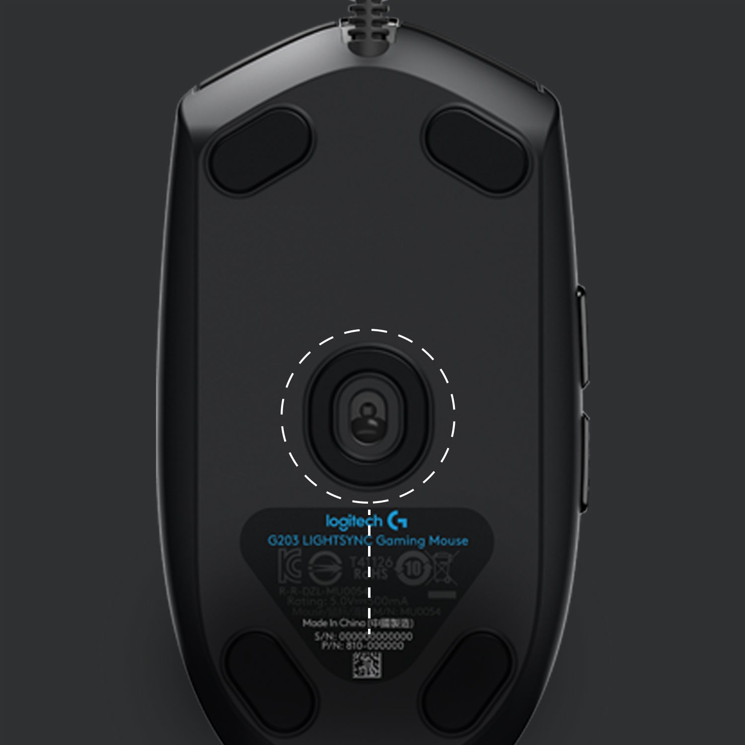 Logitech G G203 – Gaming-Maus – Kabelgebunden (USB‑A), 8000 DPI, RGB-Beleuchtung, Schwarz