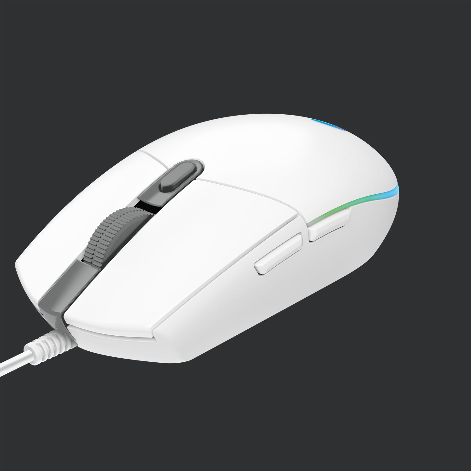 Logitech G G203 LIGHTSYNC – Gaming-Maus – Kabelgebunden (USB‑A), 8000 DPI, RGB-Beleuchtung, Weiss