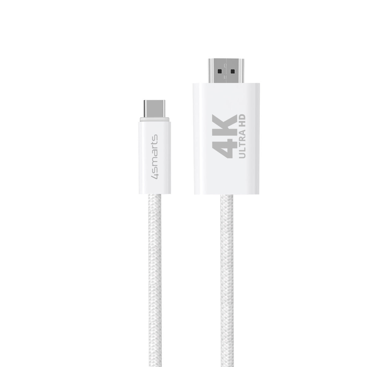 4smarts USB-C auf HDMI Kabel 4K – 2 m – Weiss