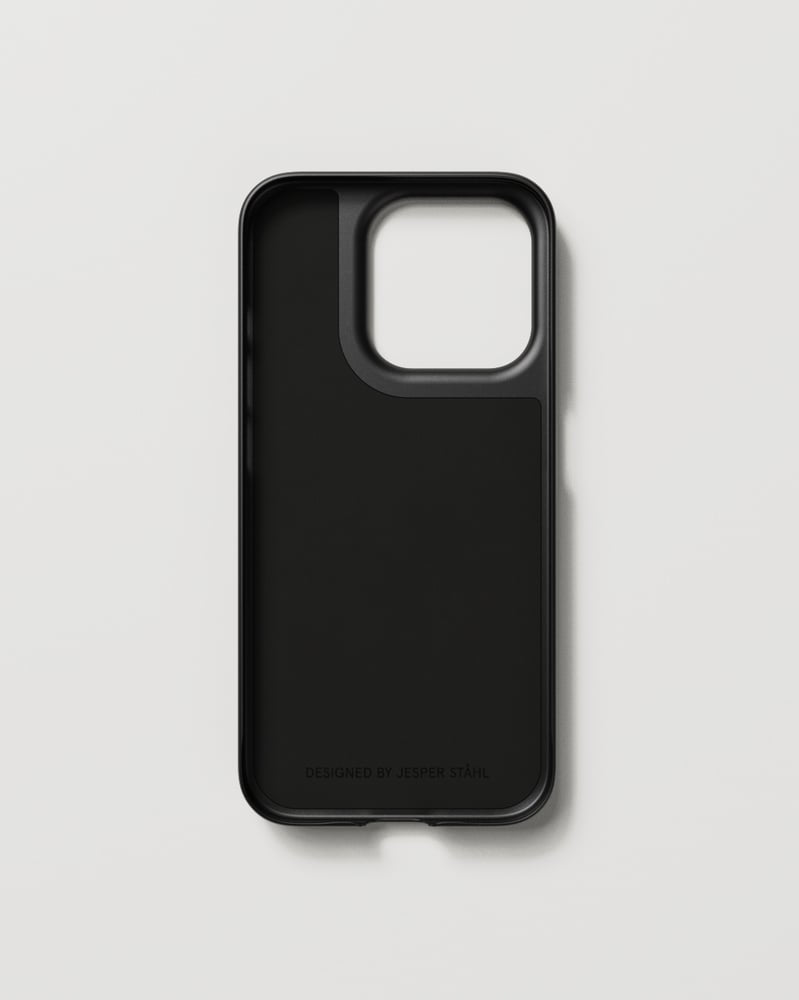 Nudient Backcover – für Apple iPhone 15 Pro, MagSafe, Recycling-Kunststoff, schwarz, kratzresistent