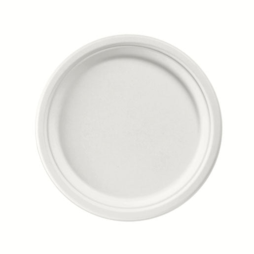 Duni Teller Bagasse (Zuckerrohr), Ø 26 cm – weiss – 50 Stk.