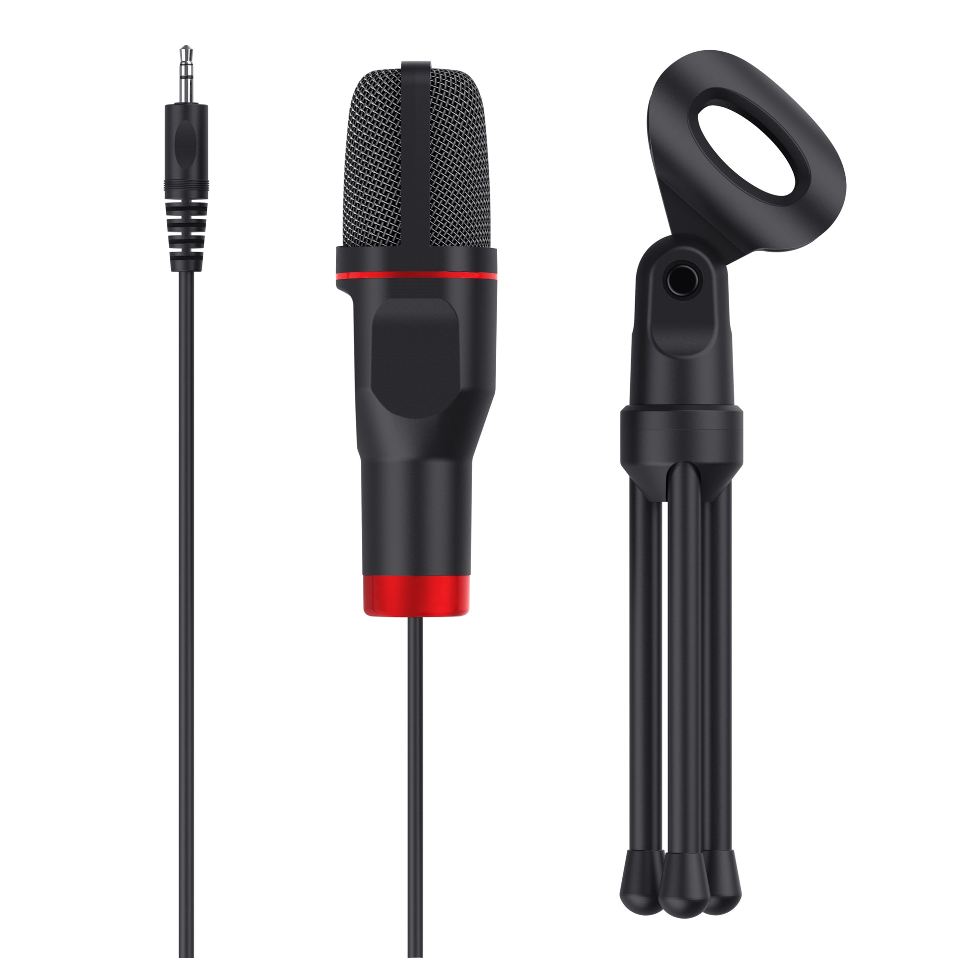 Trust GXT 212 Mico Tischmikrofon – USB-A/3,5 mm Klinke, 50–16'000 Hz, für Windows/Chrome OS/Mac OS