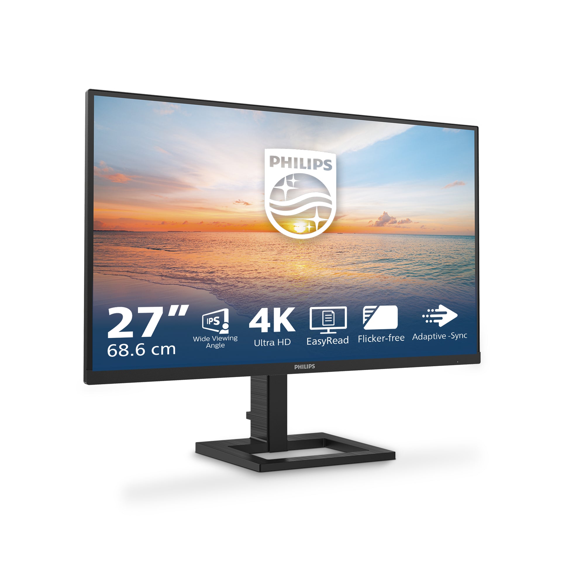 Philips 27E1N1900AE/00 – Monitor, 27", 350 cd/m², USB-C, Integrierte Lautsprecher, VESA 100 × 100, Schwarz
