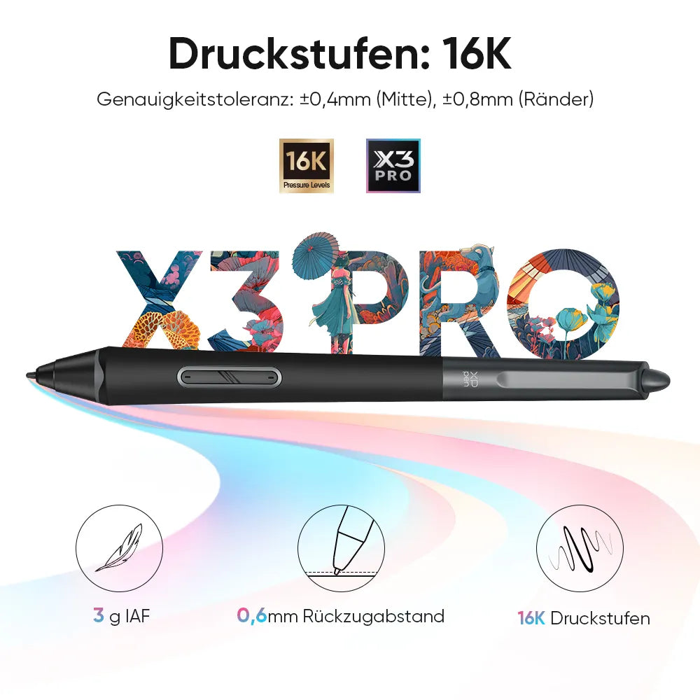 XPPen XP-Pen – Stiftdisplay Artist Pro 14 (Gen2), 13,9", schwarz, 16384 Druckstufen, 299 × 187 mm, USB-C
