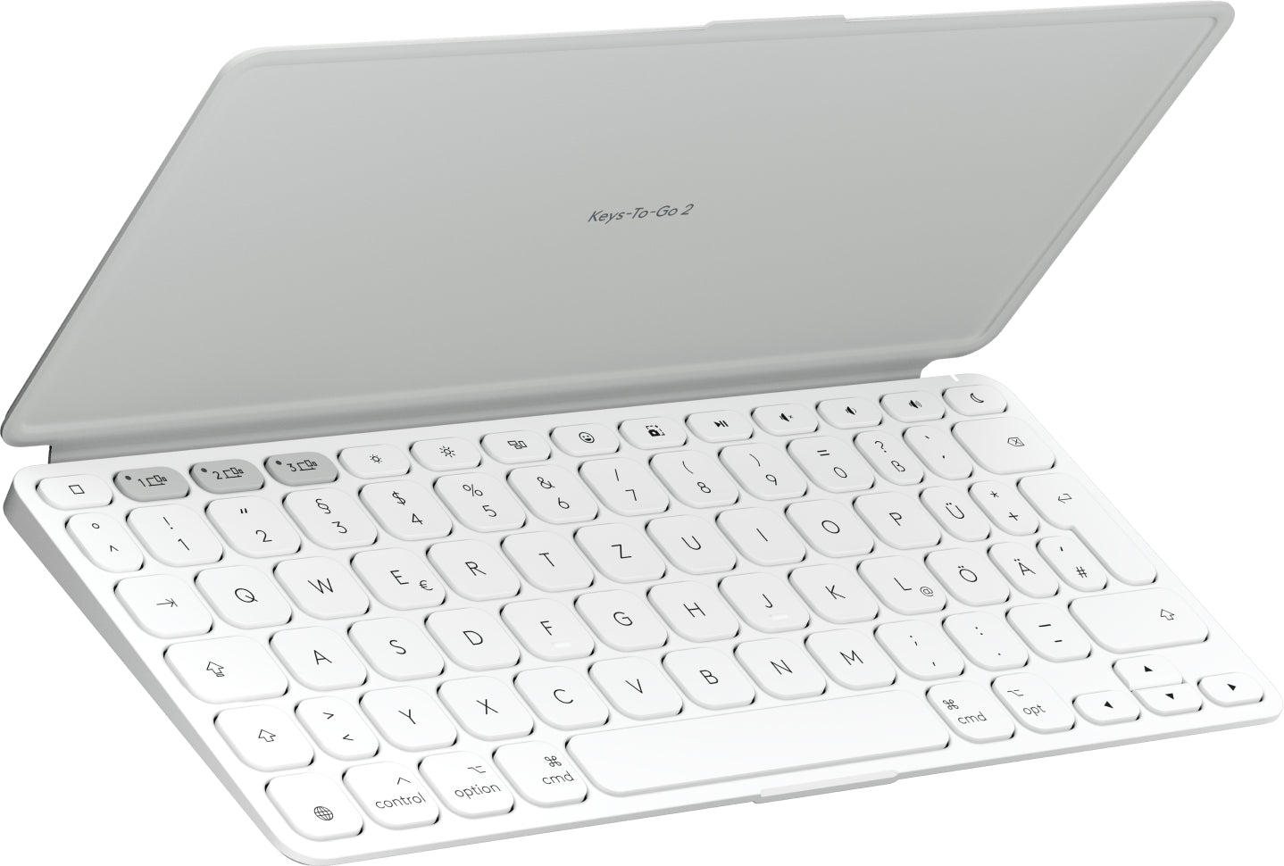 Logitech Keys-To-Go 2 – Tastatur, kabellos (Bluetooth), DE-Layout (DE), Weiss