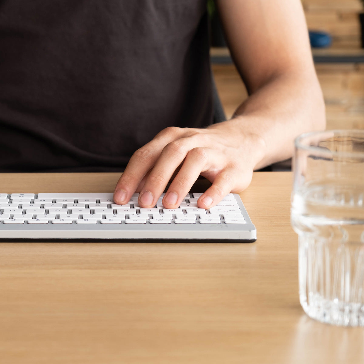 R-Go Tools Compact Break – Tastatur, kabellos (Bluetooth), ES-Layout (ES), ergonomisch, Weiss