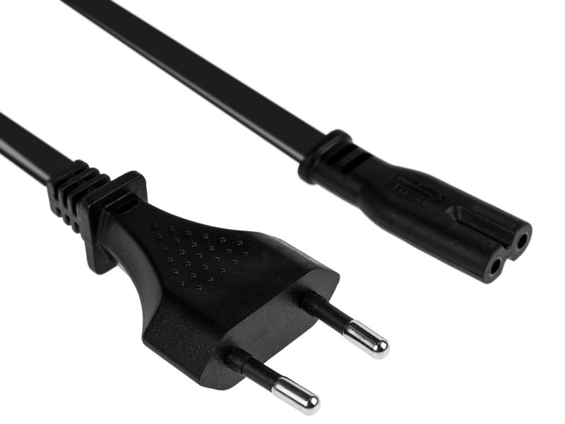 Furber. Netzkabel – T26–IEC C7, 1 m, 230 V/2,5 A, schwarz