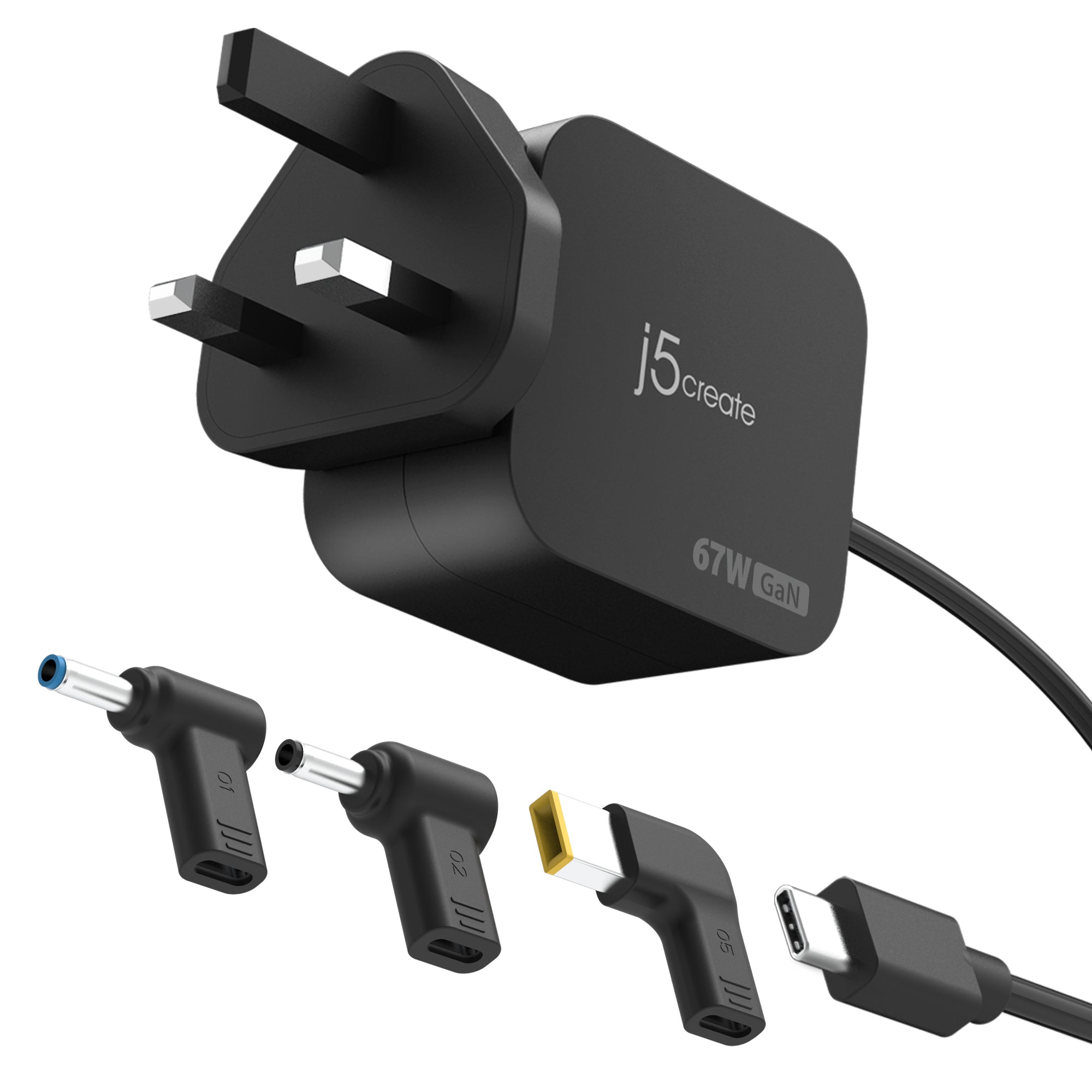 j5create Ladegerät – 67 W, PD, GaN