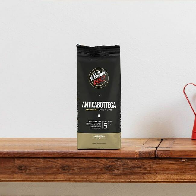 Caffè Vergnano Antica Botegga – Bohnenkaffee – Arabica/Robusta, Intensität 5, 1 kg