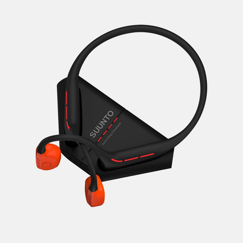 Suunto Wing 2 Over-/On-Ear Kopfhörer (Consumer) – Ohrbügel, Stereo, BT, Schwarz/Orange, BT 5.3
