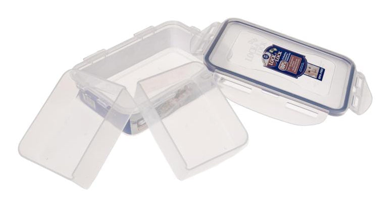 Lock & Lock Vorratsdose 550 ml, 18,1 × 12,8 × 5,2 cm, Polypropylen (PP), Transparent