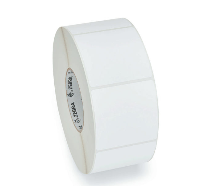 Zebra SAMPLE30739 – Etiketten (Rolle) 76 × 76 mm – Polyolefin, weiss – permanent haftend – Thermotransfer