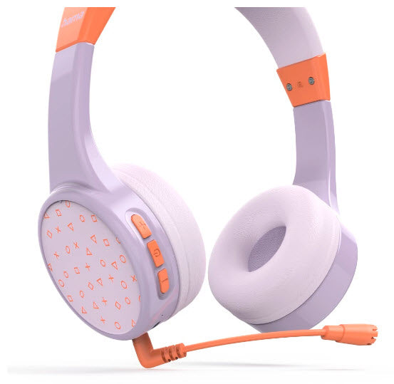 Hama Teens Guard II – On-Ear Headset – Bluetooth, Lautstärkebegrenzung 85 dB – Lila/Orange – bis 50 h