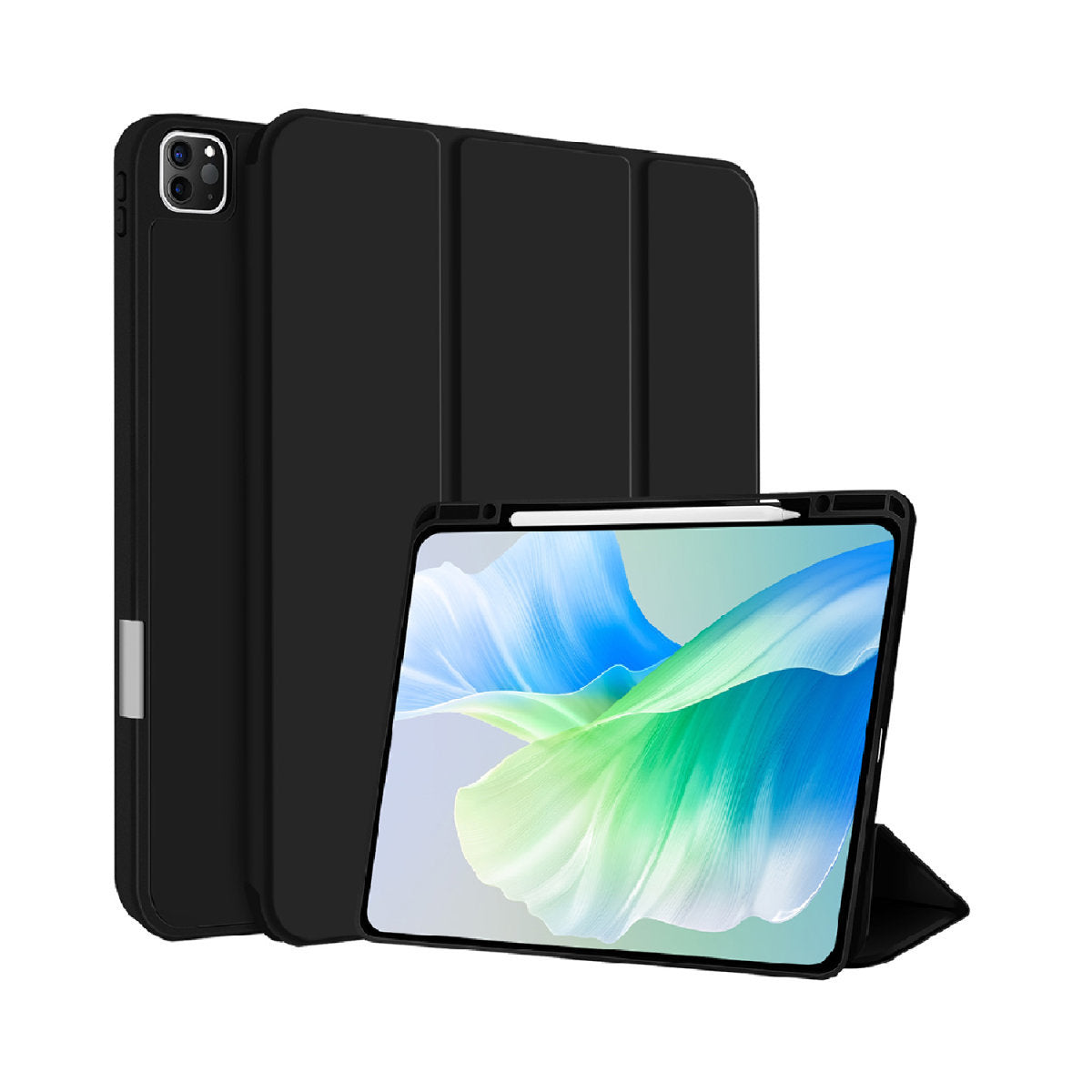 4SMARTS Folio Case Basic Tablet-Hülle für iPad Pro 13" (M4, 2024 / M5, 2025) – Schwarz