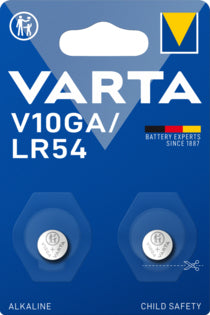 Varta Knopfzellen V10GA (LR54), Alkaline, 1,5 V – 2 Stk.