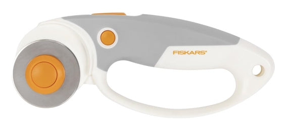 Fiskars Titanium – Rollmesser, Ø 45 mm, grau/weiss