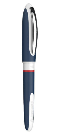 Schneider Schreibgeräte Schneider One Change – Tintenroller, 0,6 mm, rot, dokumentenecht, blau/weiß