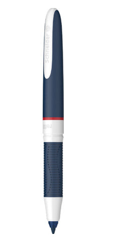 Schneider Schreibgeräte Schneider One Change – Tintenroller, 0,6 mm, rot, dokumentenecht, blau/weiß