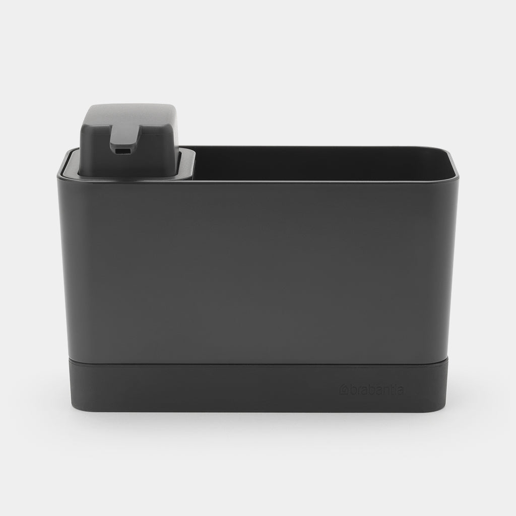 Brabantia Utensilienhalter (wandmontiert) 19,6 × 9,1 × 12,0 cm, Kunststoff, dunkelgrau