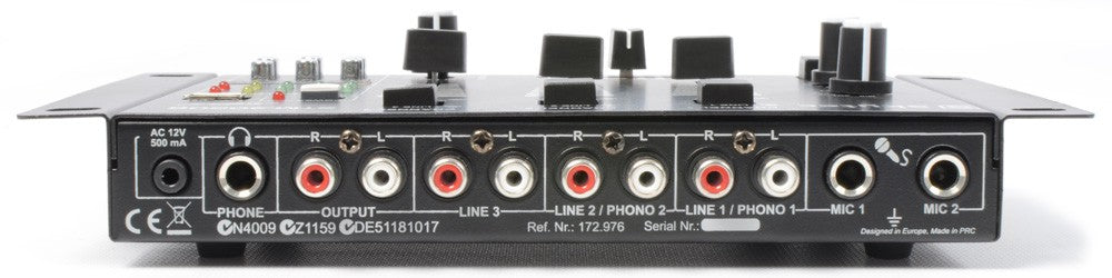 Skytec STM-3020B – 6-Kanal Mixer, USB, MP3, Schwarz