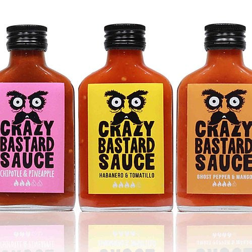 Crazy Bastard Sauce Chilisauce – 3×100 ml