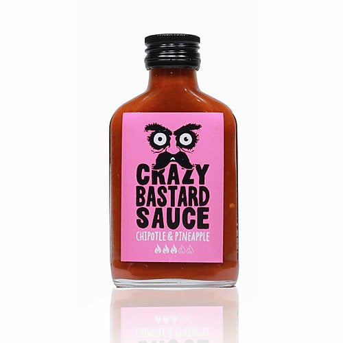 Crazy Bastard Sauce Chilisauce Chipotle & Ananas, vegetarisch – 100 ml