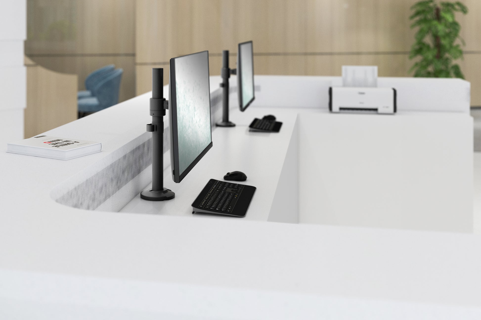Digitus UNIVER.SING. – Monitorhalterung, bis 32", 8 kg, schwarz