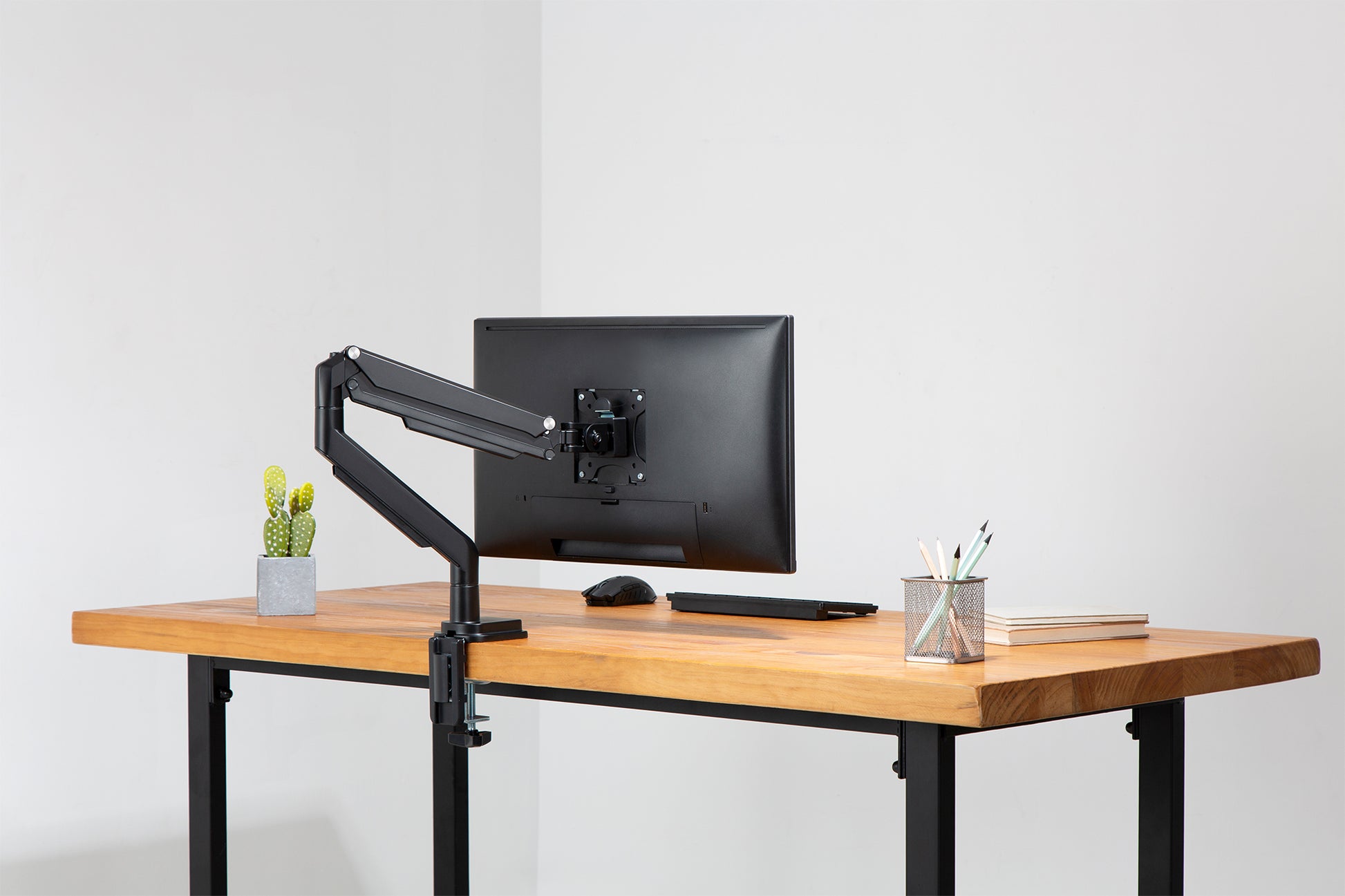 Digitus Monitorarm, Tischklemme, bis 32", 9 kg, Gasfeder