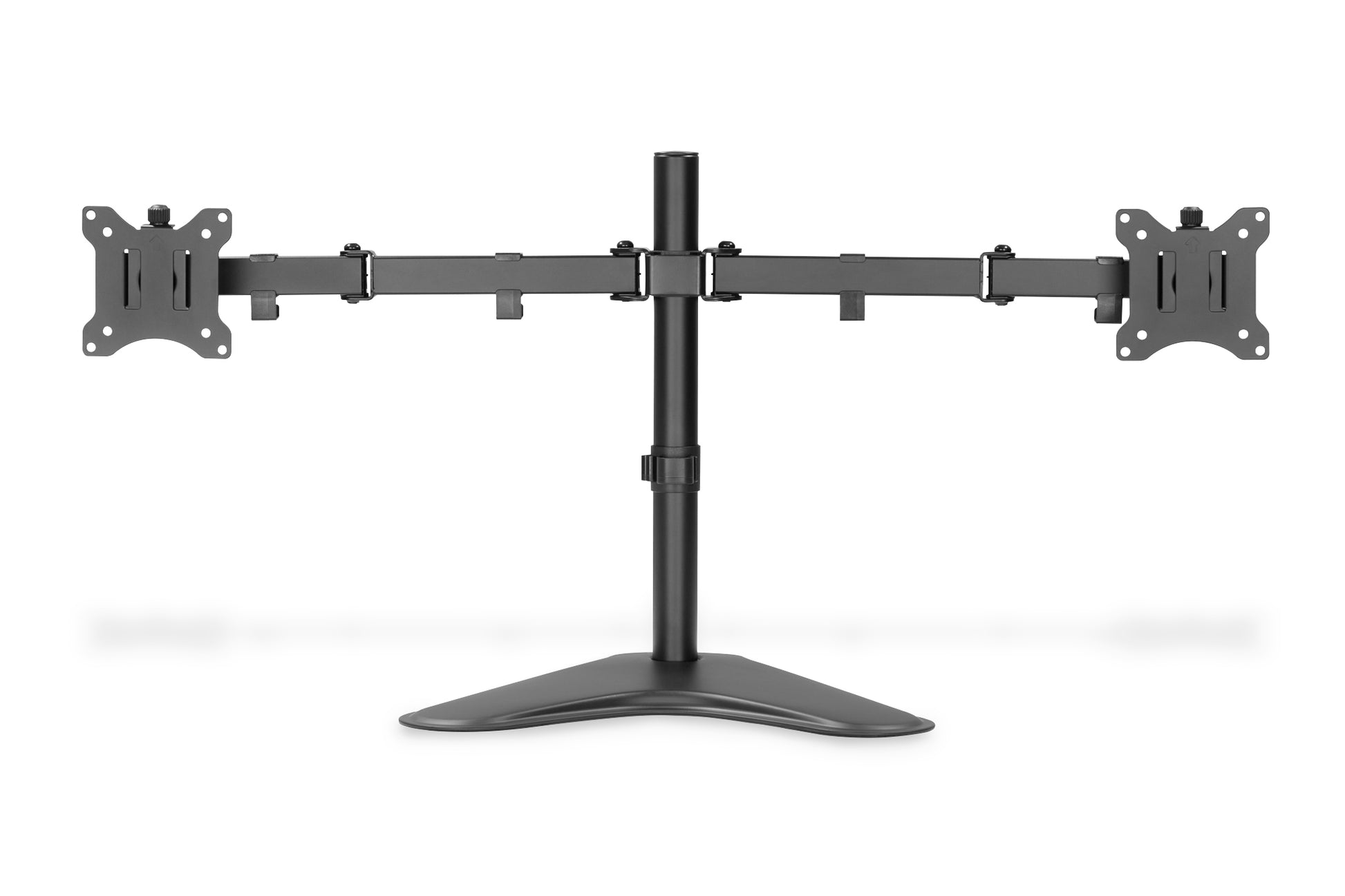 Digitus Monitorhalterung, 2 Monitore, Standfuss, bis 32", 8 kg, Schwarz